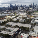 Aerial view of Fishermans Bend