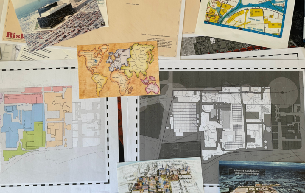 maps and documents of Fishermans Bend
